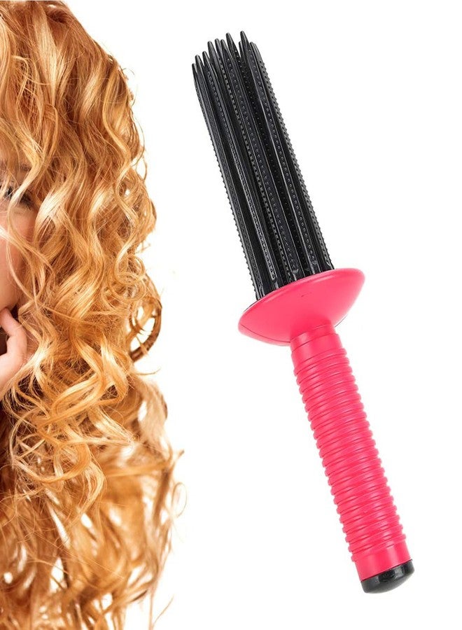 WenTigDY Hair Fluffy Styling Curler Curls Comb,Hair Curler Curling Make Up Brush Roller Tool Portable Comb Anti‑Slip Professional Round Hair Brush for Home Personal Use Travel - Image 1